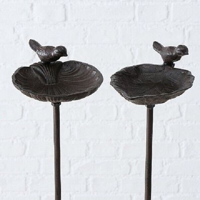 Vogeltränke / /bad Karla Gusseisen H.98 cm Matt braun