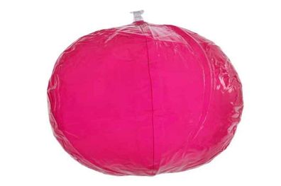 PVC Wasserball Strandball aufblasbar transparent fuchsie Ø ca. 40 cm
