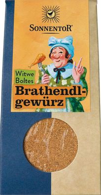 3x Sonnentor Witwe Boltes Brathendlgewürz, Packung 35g