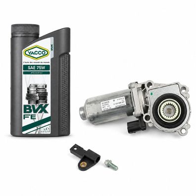 Bosch Stellmotor + 1L Verteilergetriebe Öl für BMW X3 X5 X6 27107566296 754178