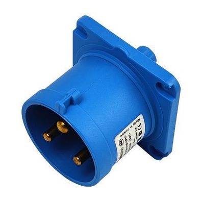 CEE Einbaustecker gerade Camping 3P 32A 230V IP44