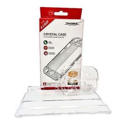 DOBE Transparente Klare Schutzhülle Crystal Case für Nintendo Switch OLED Konsole & J