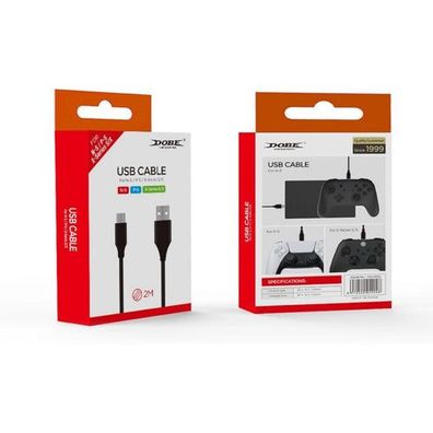 DOBE USB-C Kabel 2m für PS5, Xbox Series X/S & Nintendo Switch Pro / Lade- & Datenkab