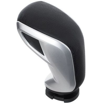 Citroen C5 III 08-17 Automatik-Schaltknauf Schwarzes LEDER + SILBER