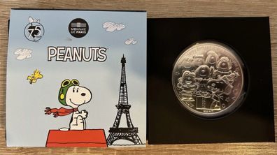 100 Euro Frankreich Peanuts Snoopy Silber nur 5000 Auflage im Blister