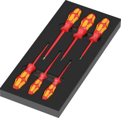 Wera 97110 Schaumstoffeinlage Schraubendreher Kraftform Serie 100 VDE Set 1 mit