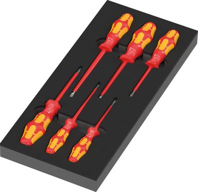 Wera 97111 Schaumstoffeinlage Schraubendreher Kraftform Serie 100 VDE Set 2 mit