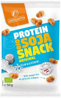 3x Landgarten Bio Soja Snack Original 50g 50g
