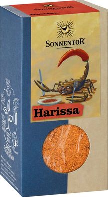 3x Sonnentor Harissa Gewürz, Packung 70g