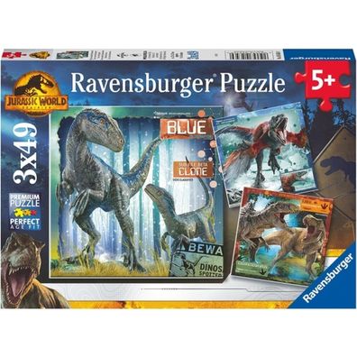Jurassic World Puzzle 3x49tlg