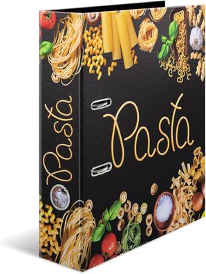 HERMA Ordner A4 Paste Nudeln, 7 cm breit, Rezeptordner zum Selberschreiben und Abheft