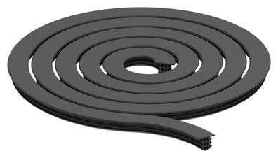 Zwischendichtung EPDM schwarz L = 3000 mm für Glas 16,76–21,52 mm