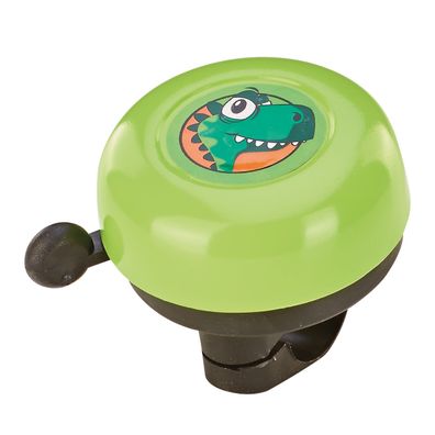 Prophete Dino Fahrradklingel 5028 Kinderfahrrad Klingel mit Dino-Motiv Grün