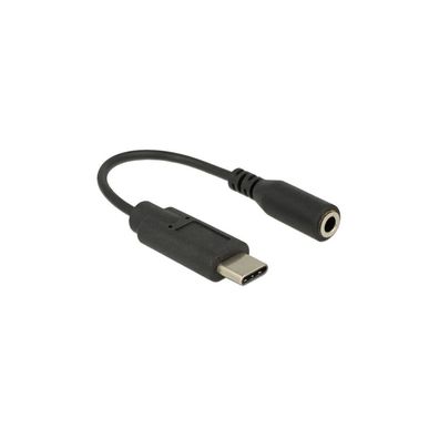 Delock DELOCK Audio Adapter USB Type-C -> 3,5mm St/Bu 0.14m sw