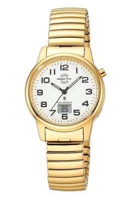 Master Time Damen-Funkuhr Daily Zugband Goldfarben MTLA-10947-12Z