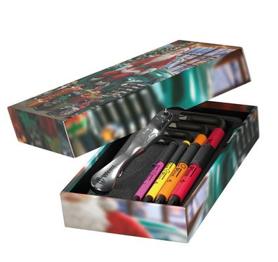 Wera Tool-Card Hex-Plus Christmas 2026 Winkelschlüssel Set mit Flaschenöffner 6-tlg