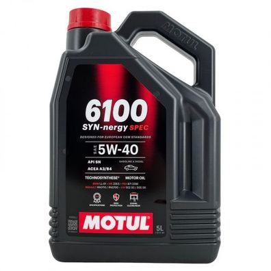 Motul 6100 SYN-nergy SPEC 5W-40 5 Liter
