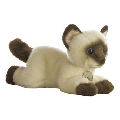 AURORA Katze MiYoni 10814 Siamesisches Plüschtier, 20,3 cm, Braun und Beige, S