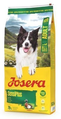 Josera SensiPlus 12,5kg Hunde Trockenfutter Ente Reis Glutenfrei Sensitiv Magen
