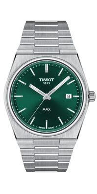 Tissot PRX 40mm Swiss Made Quarzuhr Grün Edelstahl T137.410.11.091.00