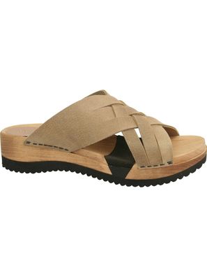 Sanita Clogs Damen Sandale Wood-Salto Sport Flex Sandal Nature