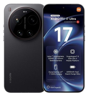 Xiaomi 17 Ultra 16GB 512GB Black 6,9 Zoll 120 Hz 16 GB RAM - Kaufen