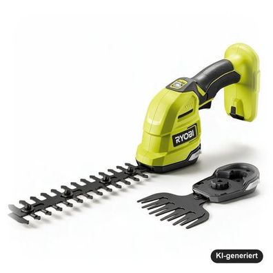 Ryobi 18V ONE+ Akku-Gras- und Strauchschere RY18GSA-0 Solo (ohne Akku, ohne Lade