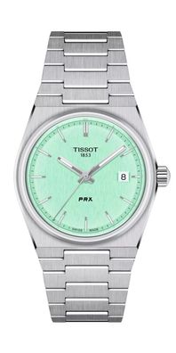 Tissot PRX 35mm Quarz Edelstahl Hellgrün T137.210.11.091.00