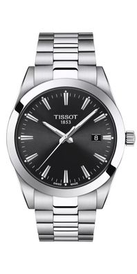 Tissot Gentleman 40mm Quarz Leder Schwarz T127.410.16.051.00