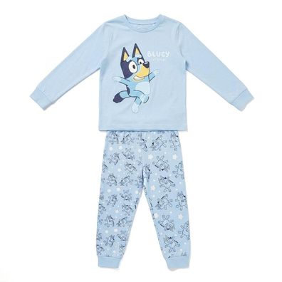 Bluey Kinder Nachtwäsche Pyjama mit Fan Motiv für Jungen und Mädchen