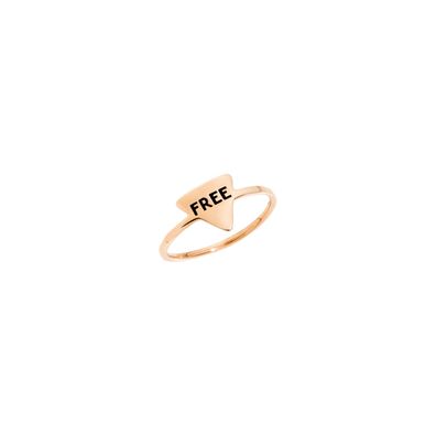 Dodotags – Kostbarer TAG-RING AUS Roségold UND Schwarzen Diamanten – ADTRI9/BB/K