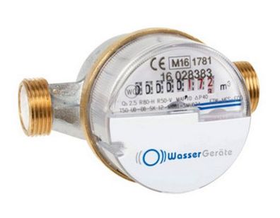 Wohnungswasserzähler Eco Qn 1,5 - 1/2" x 110 mm - warm Eichung 2026