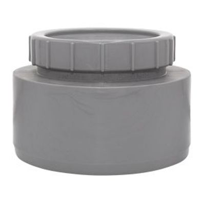 bouchon d'extrémité airfit DN 160 avec capuchon de fermeture à vis, gris