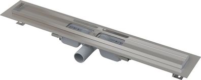 AlcaDrain APZ101 Low Duschrinne mit Rand für den perforierten Rost