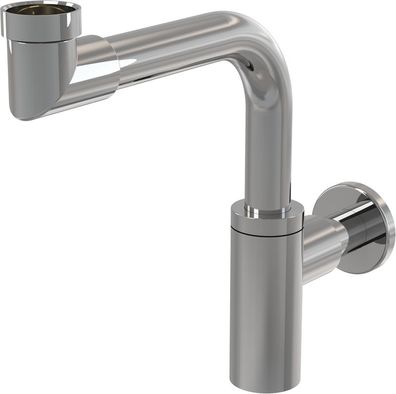 AlcaDrain Designsiphon 1 1/4" raumsparend, Ganzmetall