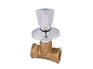 Schlösser Armaturen UP-VENTIL, Dreikanthaubengriff DN25, IG 1", Messing