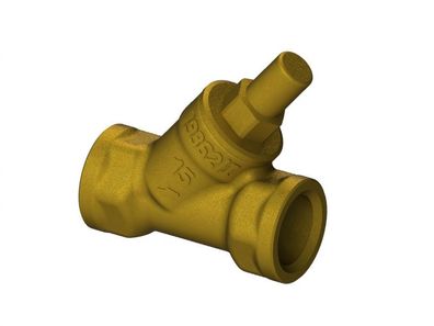 Schlösser Armaturen Rueckschlagventil, Schraegsitz Muffenanschluss, DN15, G 1/2"