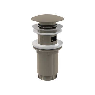 alcadrain Ablaufventil für die Waschbecken CLICK/CLACK 5/4" Ganzmetal mit Überlauf, g