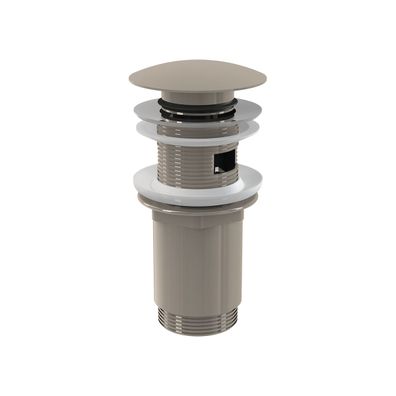 alcadrain Ablaufventil für die Waschbecken CLICK/CLACK 5/4" Ganzmetal mit Überlauf, g