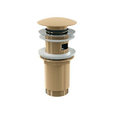 alcadrain Ablaufventil für die Waschbecken CLICK/CLACK 5/4" Ganzmetal mit Überlauf, g