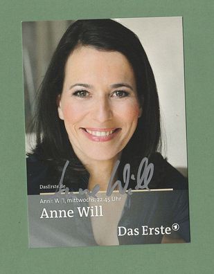 Anne Will (deutsche Moderatorin ) - persönlich signiert