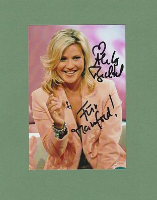 Aleksandra Bechtel ( deutsche Moderatorin ) - persönlich signiertes Foto