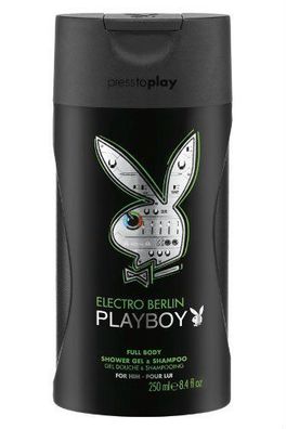 Playboy Electro Berlin Duschgel & Shampoo 250 ml