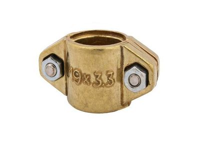 Schlösser Armaturen Klemmschale, 2-TEILIG Spannbr. 25-27, DN20, 3/4", Messing