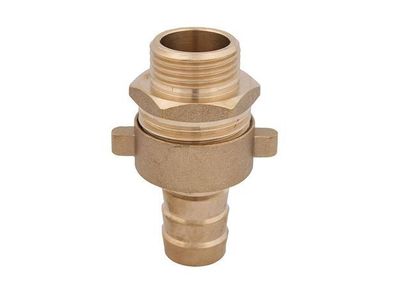 Schlösser Armaturen Standrohrverschraubung 3TLG, Flachdichtend, AG 1/2", MS