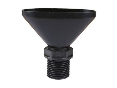 Schlösser Armaturen Ablauftrichter Doppelt AG1", POM Schwarz