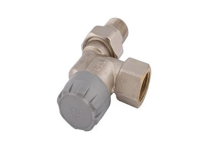 Schlösser Armaturen Thermostatventil Standard Axialform, DN15, 1/2", Vernickelt