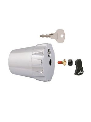 Schlösser Armaturen Haubengriff, Abschliessbar MIT Schluesselpaar, DN15, CHROM