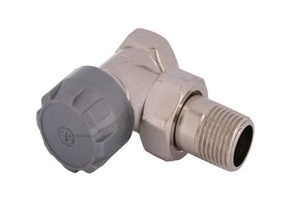 Schlösser Armaturen Thermostatventil Standard Eckform, DN15, 1/2", Vernickelt