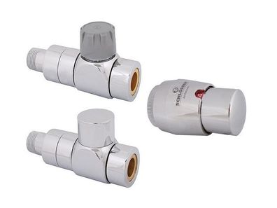 Schlösser Armaturen STYLE-TEC-SET, Durchgangsform DN15, 1/2", Edelstahl DESIGN